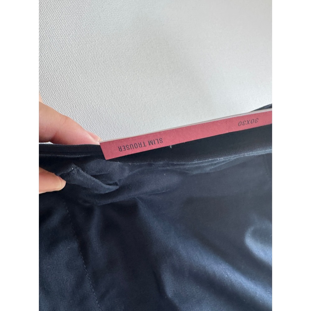 Goodfellow & Co. Slim Trousers Chino Pants‎ Navy Blue Comfort Fit W30 L30 - Picture 6 of 9